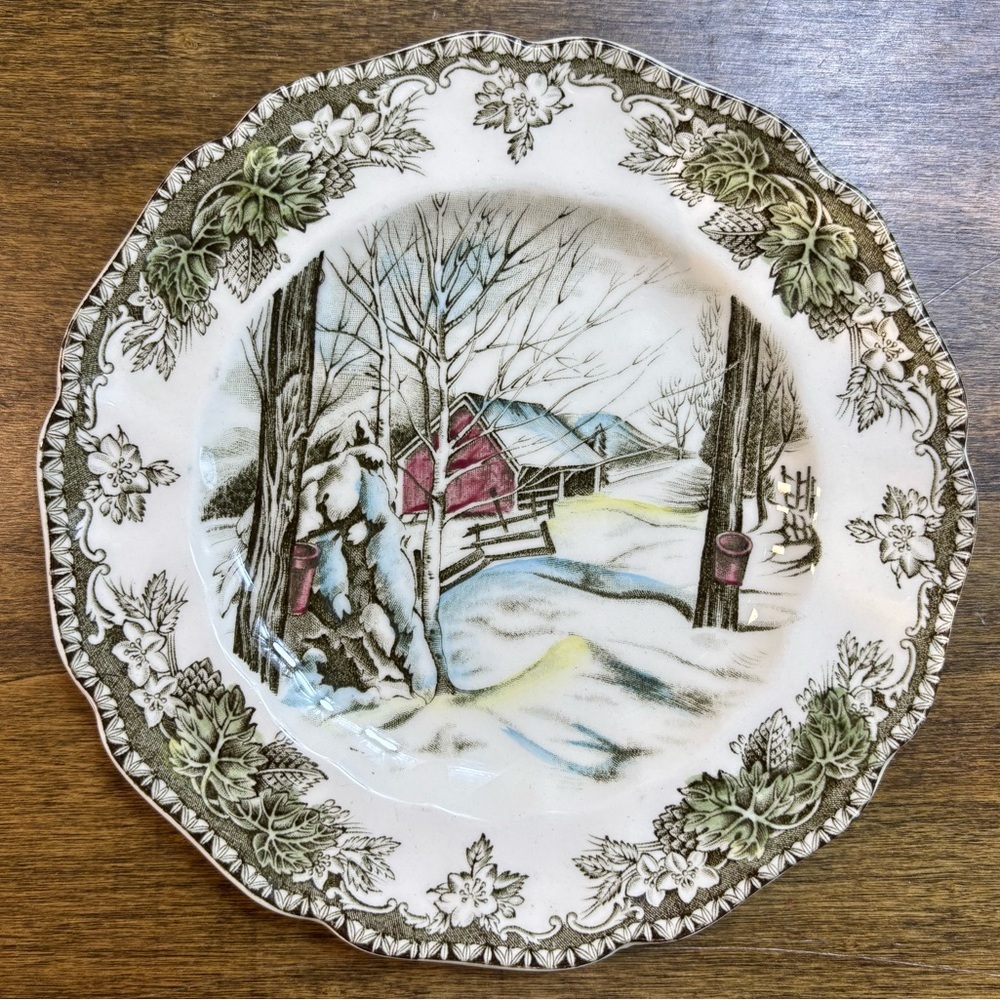 Johnson Brothers Friendly Village 6 Sugar Maples Bread & Butter Plate Set of 6